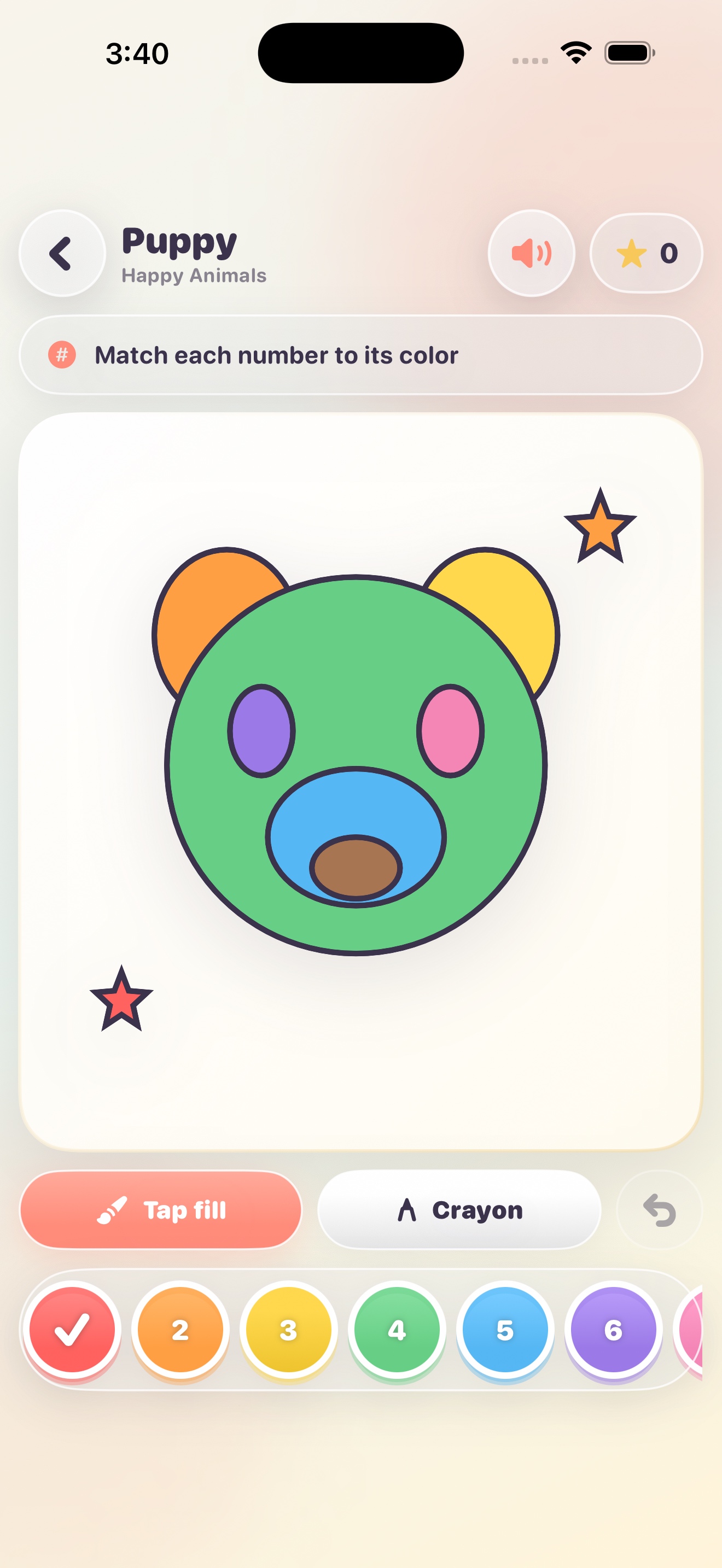 A Color Sprouts coloring activity